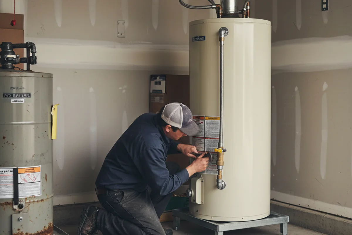 Water heater and shutoff valve replacement in Salemburg